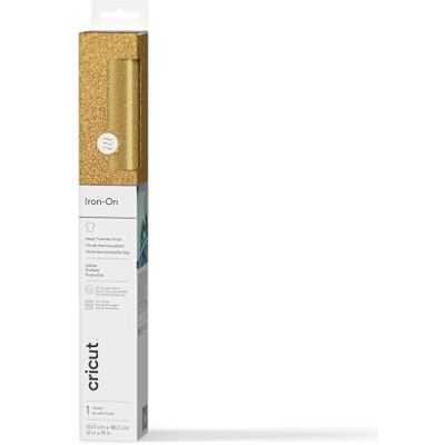 Cricut Glitter termoadesivo 30 x 48 cm (oro) Cricut Glitter termoadesivo 30 x 48 cm (oro)