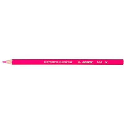 JOLLY Supersticks Kinderfest matite colorate infrangibili per bambini scatola da dozzina pieghevole neon magenta JOLLY Supersticks Kinderfest matite colorate infrangibili per bambini scatola da dozzina pieghevole neon magenta