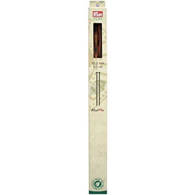 Prym Ferri a Punta Singola con pomello, 35 cm x 10 mm, Colore: Naturale Prym Ferri a Punta Singola con pomello, 35 cm x 10 mm, Colore: Naturale