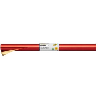 folia R12 Foglio di Alluminio, Doppia Faccia Laminata, 50 cm x 10 m, Rosso/Oro folia R12 Foglio di Alluminio, Doppia Faccia Laminata, 50 cm x 10 m, Rosso/Oro