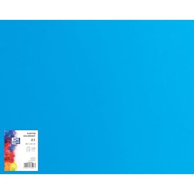 Oxford Cartoncino per bricolage, formato DIN A3, carta colorata per bricolage, 160 g/m², 25 fogli, blu scuro, adatto per bricolage, stampa, copia Oxford Cartoncino per bricolage, formato DIN A3, carta colorata per bricolage, 160 g/m², 25 fogli, blu scuro, adatto per bricolage, stampa, copia