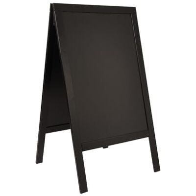 SECURIT Lavagna Da Terra Woody Bifacciale In Legno Di Pino Per Pennarelli A Gesso Liquido Per Caffè, Ristoranti, Bar, Negozi 69x120 cm Colore Nero SECURIT Lavagna Da Terra Woody Bifacciale In Legno Di Pino Per Pennarelli A Gesso Liquido Per Caffè, Ristoranti, Bar, Negozi 69x120 cm Colore Nero