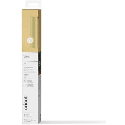 Cricut Vinile luccicante 30 x 120 cm (oro) Cricut Vinile luccicante 30 x 120 cm (oro)