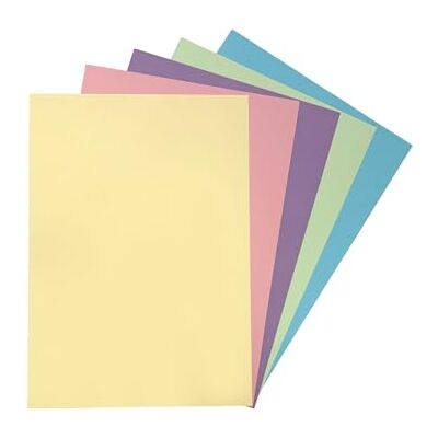 Janrax Confezione da 50 fogli A4 assortiti in colori pastello, 160 g/m² Janrax Confezione da 50 fogli A4 assortiti in colori pastello, 160 g/m²