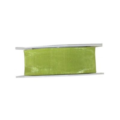C.E. Pattberg Nastro in Organza Trasparente Verde Lime - Nastro Regalo C.E. Pattberg Nastro in Organza Trasparente Verde Lime - Nastro Regalo