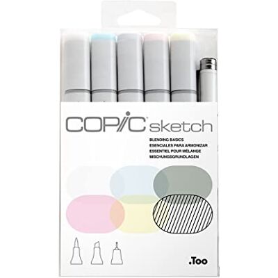 Copic SKETCH SET DA 6 BLENDING BASICS Copic SKETCH SET DA 6 BLENDING BASICS
