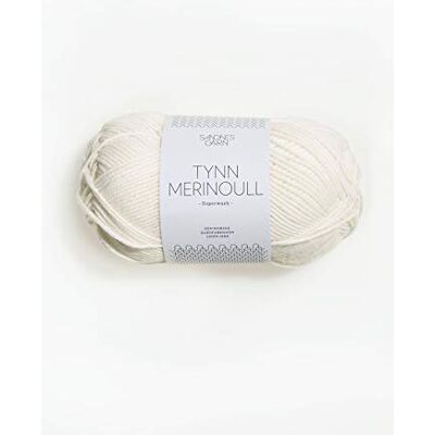 Sandnes Garn Tynn Merino ull 50 g col.1001 hvit Sandnes Garn Tynn Merino ull 50 g col.1001 hvit