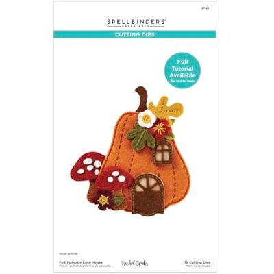 Spellbinders Fustelle con motivo "Pumpkin Lane House" di The Felt Stitch & Create di Nicole Spohr, Metal, ONE Spellbinders Fustelle con motivo "Pumpkin Lane House" di The Felt Stitch & Create di Nicole Spohr, Metal, ONE
