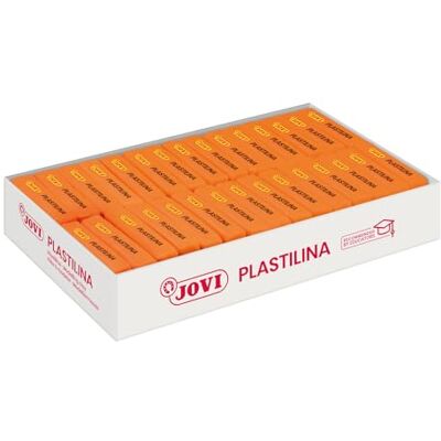 JOVI PLASTILINA, Pasta da modellare a base vegetale, 30 x 50 grammi, Colore arancia, Grande plasticità, Senza glutine, Ideale per bambini a partire dai 2 anni () JOVI PLASTILINA, Pasta da modellare a base vegetale, 30 x 50 grammi, Colore arancia, Grande plasticità, Senza glutine, Ideale per bambini a partire dai 2 anni ()
