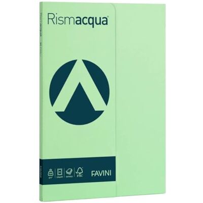 Favini A69P544 Rismacqua colore VERDE CHIARO confezione da 50 cartoncini da 200gr Formato A4 (21x29,7 cm) Made in Italy Favini A69P544 Rismacqua colore VERDE CHIARO confezione da 50 cartoncini da 200gr Formato A4 (21x29,7 cm) Made in Italy