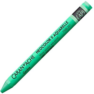 Caran d'Ache NEOCOLOR II 201 VERONESERVERONESE GREEN () / Pastelle 10 pezzi (1 confezione) / in cera verniciabile ad acqua, per carta, cartone, vetro, legno, pelle, tessuto, pietra Caran d'Ache NEOCOLOR II 201 VERONESERVERONESE GREEN () / Pastelle 10 pezzi (1 confezione) / in cera verniciabile ad acqua, per carta, cartone, vetro, legno, pelle, tessuto, pietra