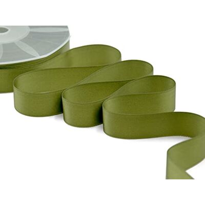 Furlanis Nastro Doppio Raso, Tessuto Italiano Verde Muschio, 25 mm x 50 m Furlanis Nastro Doppio Raso, Tessuto Italiano Verde Muschio, 25 mm x 50 m