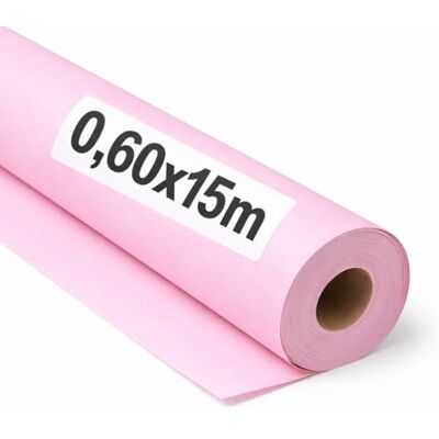 OFITURIA Papel Kraft Rosa Pastello Rollo 0,60x15m 6 Rotoli Carta da pacchi e carta da regalo, carta da imballaggio per spedizioni e fai-da-te, resistente e facile da tagliare OFITURIA Papel Kraft Rosa Pastello Rollo 0,60x15m 6 Rotoli Carta da pacchi e carta da regalo, carta da imballaggio per spedizioni e fai-da-te, resistente e facile da tagliare