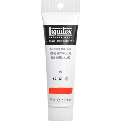 Liquitex 1045294 Heavy Body Colore Acrilico Professionale Denso, ad Alta Viscosità, Rosso (Rosso Naftolo Chiaro), 59 ml Liquitex 1045294 Heavy Body Colore Acrilico Professionale Denso, ad Alta Viscosità, Rosso (Rosso Naftolo Chiaro), 59 ml