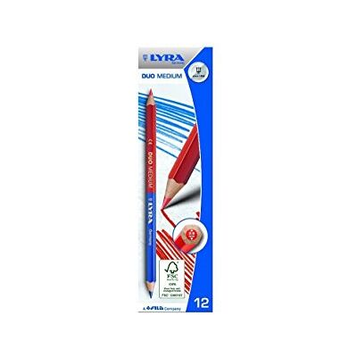 Giotto Fila 2640101 Lyra Matita bicolore Duo Medium, Rosso/Blu, 1 Pezzo Giotto Fila 2640101 Lyra Matita bicolore Duo Medium, Rosso/Blu, 1 Pezzo