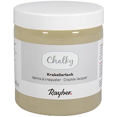 Rayher Chalky Vernice Screpolante, Barattolo 230ml, Rayher Chalky Vernice Screpolante, Barattolo 230ml,