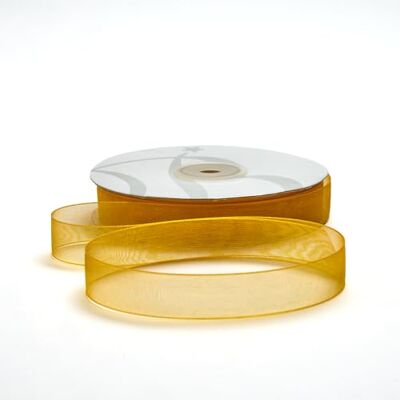 BARATTI Nastro Organza 10mm x 50m Decorativo in Poliestere Trasparente, Per Bomboniere, Regali, Feste, Fai da Te, Matrimonio, Compleanno, Artigianato, Natale, Decorazioni (Giallo Oro) BARATTI Nastro Organza 10mm x 50m Decorativo in Poliestere Trasparente, Per Bomboniere, Regali, Feste, Fai da Te, Matrimonio, Compleanno, Artigianato, Natale, Decorazioni (Giallo Oro)