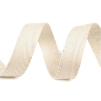 cyclingcolors Nastro in twill di cotone larghezza 14mm x lunghezza 50m, ecru luminoso cyclingcolors Nastro in twill di cotone larghezza 14mm x lunghezza 50m, ecru luminoso