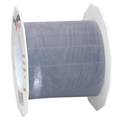 PRÄSENT C.E. PATTBERG SHEER Nastro organza color argento sterling,nastro chiffon per pacchi regalo, lungh. 25 m, largh. 72 mm, nastro largo per incartare regali, decorare, bricolage, nastri decorativi tessuto PRÄSENT C.E. PATTBERG SHEER Nastro organza color argento sterling,nastro chiffon per pacchi regalo, lungh. 25 m, largh. 72 mm, nastro largo per incartare regali, decorare, bricolage, nastri decorativi tessuto