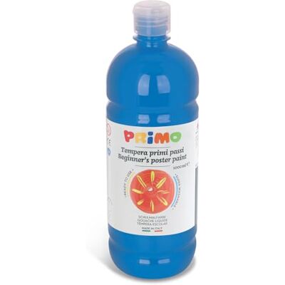 PRIMO Tempere Lavabili per Bambini +3 Anni e Adulti da 1L, Colori per Bambini a Tempera per Dipingere di Alta Qualità PRIMO Tempere Lavabili per Bambini +3 Anni e Adulti da 1L, Colori per Bambini a Tempera per Dipingere di Alta Qualità