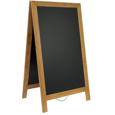 SECURIT Lavagna Da Terra Deluxe Per Pennarelli A Gesso Liquido Per Caffè, Ristoranti, Bar, Negozi 70,5x125 cm Colore Teak SECURIT Lavagna Da Terra Deluxe Per Pennarelli A Gesso Liquido Per Caffè, Ristoranti, Bar, Negozi 70,5x125 cm Colore Teak