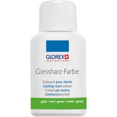 Glorex Colore per resina da colata , 20 ml, verde Pigmento liquido per colorare la resina destinata a opere d’arte e gioielli, codice articolo Glorex Colore per resina da colata , 20 ml, verde Pigmento liquido per colorare la resina destinata a opere d’arte e gioielli, codice articolo