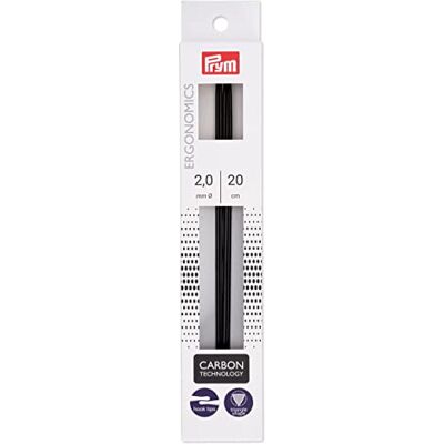 Prym Ferri da maglia, 2 mm, colore: Nero Prym Ferri da maglia, 2 mm, colore: Nero