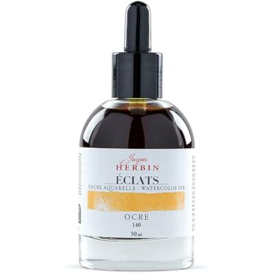 Jacques Herbin Inchiostro Belle arti Aquarelle Eclats-Ocra 50ml Jacques Herbin Inchiostro Belle arti Aquarelle Eclats-Ocra 50ml