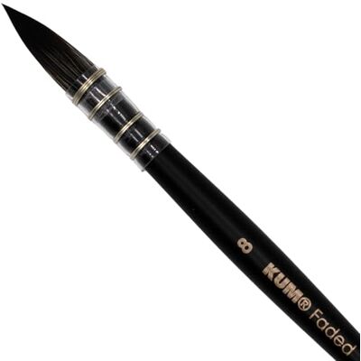 KUM Pennello per acquerello Faded French rotondo misura 8 KUM Pennello per acquerello Faded French rotondo misura 8