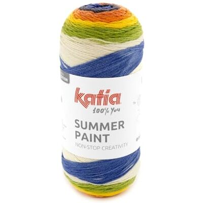 Katıa SUMMER PAINT di gomitoli da 150 grammi e 500 metri (504 Verde-Giallo-Viola-Arancione) Katıa SUMMER PAINT di gomitoli da 150 grammi e 500 metri (504 Verde-Giallo-Viola-Arancione)