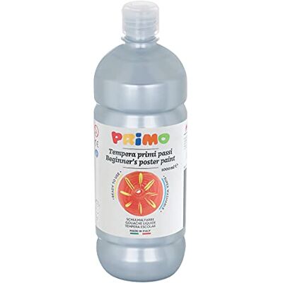 PRIMO Tempere Lavabili per Bambini +3 Anni e Principianti in Bottiglia da 1L, Colori a Tempera Primi Passi per Dipingere su Carta PRIMO Tempere Lavabili per Bambini +3 Anni e Principianti in Bottiglia da 1L, Colori a Tempera Primi Passi per Dipingere su Carta