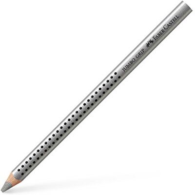 Faber-Castell Jumbo Grip Argento 1pezzo (S) pastello colorato – Matite di colore (1 pezzo (S), fisso, Argento, Legno, Argento, triangolare) Faber-Castell Jumbo Grip Argento 1pezzo (S) pastello colorato – Matite di colore (1 pezzo (S), fisso, Argento, Legno, Argento, triangolare)