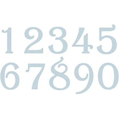 MISS KUTY Fustella sottile ZAG numeri classici 10 u. MISS KUTY Fustella sottile ZAG numeri classici 10 u.