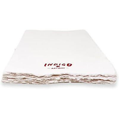 ArtWay Indigo Blocco per libri in 100% cotone, 200 g/m², formato A4, colore: bianco naturale ArtWay Indigo Blocco per libri in 100% cotone, 200 g/m², formato A4, colore: bianco naturale