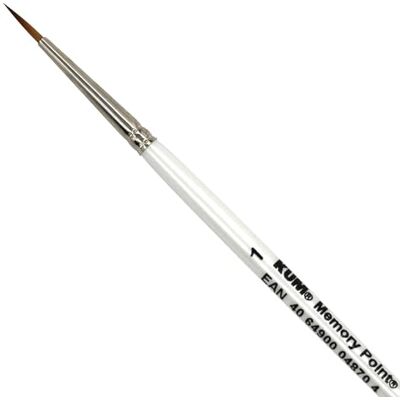 KUM Pennello per acquerello Memory Point rotondo misura 1 Pennelli per artisti, materiale artistico per la pittura ad acquerello e watercolor KUM Pennello per acquerello Memory Point rotondo misura 1 Pennelli per artisti, materiale artistico per la pittura ad acquerello e watercolor