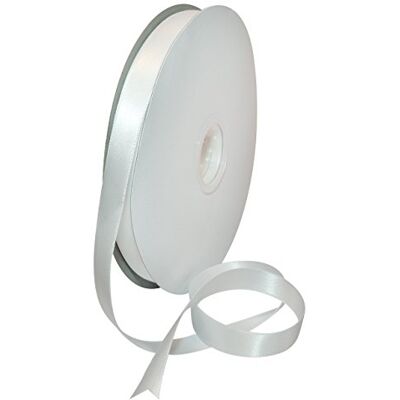 Morex Double Face Satin 5/8 inch by 100 Yards Bianco Morex Double Face Satin 5/8 inch by 100 Yards Bianco