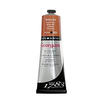 Daler Rowney Georgian Pittura ad olio magnifici colori 225 ml Rosso veneziano Daler Rowney Georgian Pittura ad olio magnifici colori 225 ml Rosso veneziano