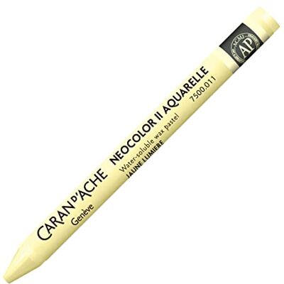 Caran d'Ache NEOCOLOR II 011 Giallo Chiaro/Pasta Giallo () / Pastello 10 pezzi (1 pezzo) / in cera acquerellabile/per carta/cartoncino/vetro/legno/pelle/pietra Caran d'Ache NEOCOLOR II 011 Giallo Chiaro/Pasta Giallo () / Pastello 10 pezzi (1 pezzo) / in cera acquerellabile/per carta/cartoncino/vetro/legno/pelle/pietra