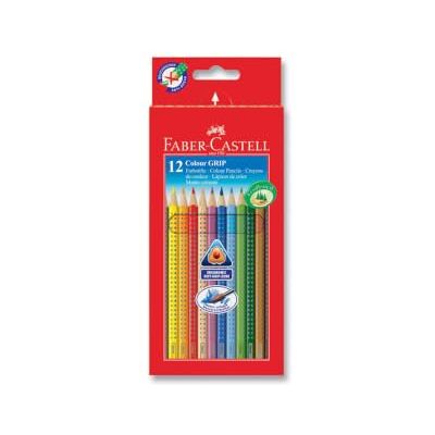 Faber-Castell Matite colorate triangolari Colour Grip, confezione da 12, riceverete 1 confezione, contenuto della confezione: 12 pezzi Faber-Castell Matite colorate triangolari Colour Grip, confezione da 12, riceverete 1 confezione, contenuto della confezione: 12 pezzi