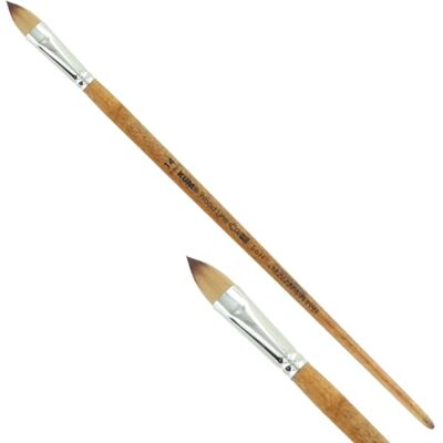 KUM Pennello per acrilico e olio Wood Line a lingua di gatto misura 14 Pennelli per artisti, materiale artistico per pittura acrilica e a olio KUM Pennello per acrilico e olio Wood Line a lingua di gatto misura 14 Pennelli per artisti, materiale artistico per pittura acrilica e a olio