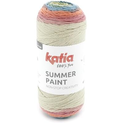 Katıa SUMMER PAINT di gomitoli da 150 grammi e 500 metri (500 Rosa chiaro-Arancio pallido-Verde pallido-Blu pastello) Katıa SUMMER PAINT di gomitoli da 150 grammi e 500 metri (500 Rosa chiaro-Arancio pallido-Verde pallido-Blu pastello)
