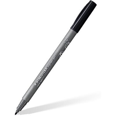 Staedtler Pennarelli pigmento Arts, inchiostro pigmentato di alta qualità, impermeabile, senza lubrificazione, punta rotonda da 1,00 mm, 10 penne pigmento nere in astuccio di cartone, 376-99 Staedtler Pennarelli pigmento Arts, inchiostro pigmentato di alta qualità, impermeabile, senza lubrificazione, punta rotonda da 1,00 mm, 10 penne pigmento nere in astuccio di cartone, 376-99