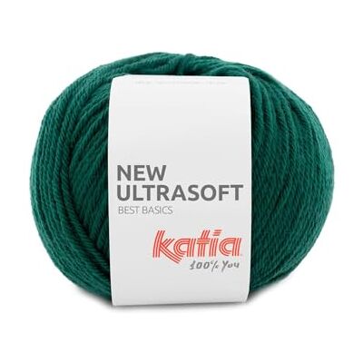 Katıa New Ultrasoft di gomitoli da 50 grammi e 120 grammi. (78 Verde pino) Katıa New Ultrasoft di gomitoli da 50 grammi e 120 grammi. (78 Verde pino)