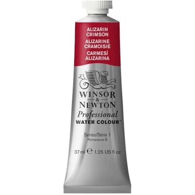 Winsor & Newton Professional Vernici ad acquerello, vivaci e resistenti alla luce, pigmenti per artisti, TUBO 37 ML, colore: Cremisi D'Alizarina Winsor & Newton Professional Vernici ad acquerello, vivaci e resistenti alla luce, pigmenti per artisti, TUBO 37 ML, colore: Cremisi D'Alizarina