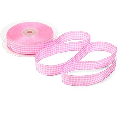 BARATTI Nastro a Quadretti 20mm X 25 Metri per Artigianato, Decorazioni, Adatto Per confezionare Regali, Feste di Compleanno, Matrimoni, Bomboniere (Rosa) BARATTI Nastro a Quadretti 20mm X 25 Metri per Artigianato, Decorazioni, Adatto Per confezionare Regali, Feste di Compleanno, Matrimoni, Bomboniere (Rosa)