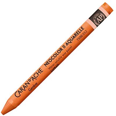 Caran d'Ache NEOCOLOR II 052 SAFRAN/SAFFRON () / Pastelle 10 pezzi (1 pezzo) / in cera verniciabile ad acqua, per carta, cartone, vetro, legno, pelle e pietra Caran d'Ache NEOCOLOR II 052 SAFRAN/SAFFRON () / Pastelle 10 pezzi (1 pezzo) / in cera verniciabile ad acqua, per carta, cartone, vetro, legno, pelle e pietra