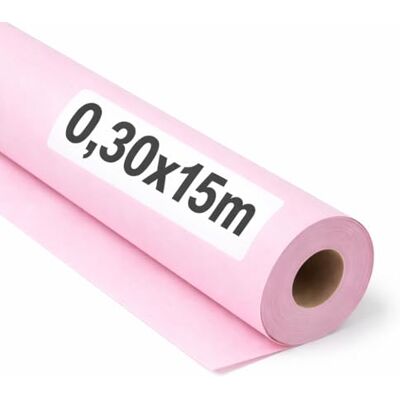OFITURIA Papel Kraft Rosa Pastello Rollo 0,30x15m 3 Rotoli Carta da pacchi e carta da regalo, carta da imballaggio per spedizioni e fai-da-te, resistente e facile da tagliare OFITURIA Papel Kraft Rosa Pastello Rollo 0,30x15m 3 Rotoli Carta da pacchi e carta da regalo, carta da imballaggio per spedizioni e fai-da-te, resistente e facile da tagliare
