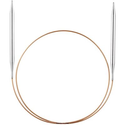 Addi Nadeln Ferri da Maglia circolari in Metallo, Ottone nichelato, Multicolore, 200 cm x 3 mm Addi Nadeln Ferri da Maglia circolari in Metallo, Ottone nichelato, Multicolore, 200 cm x 3 mm