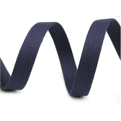 cyclingcolors Nastro in twill di cotone larghezza 12mm x lunghezza 50m, blu Parigi cyclingcolors Nastro in twill di cotone larghezza 12mm x lunghezza 50m, blu Parigi