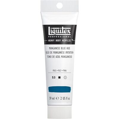 Liquitex WN Heavy Body Colore Acrilico Professionale Denso, ad Alta Viscosità, Blu (Blu Manganese), 59 ml Liquitex WN Heavy Body Colore Acrilico Professionale Denso, ad Alta Viscosità, Blu (Blu Manganese), 59 ml